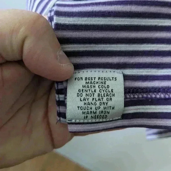 PETER MILLAR polo shirt for men size medium Purple and  White 100% cotton - Picture 5 of 8